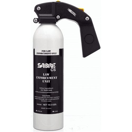 Sabre 1.5% CS Tear Gas (2oz, 4.4oz, or 18.5oz) Stream or Fogger - Tactical & Duty Gear